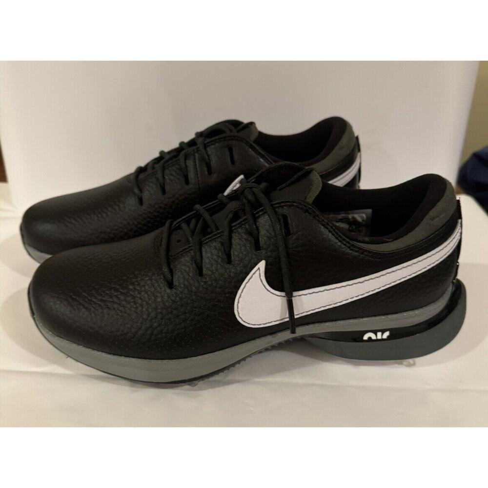 NIKE AIR ZOOM VICTORY TOUR 2 GOLF SHOES BLACK WHITE MEN 5.5 / WMN 7 New! Leather